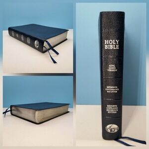 1991 Kenneth Copeland REFERENCE CONCORDANCE RED LETTER BIBLE Genuine Leather 📖